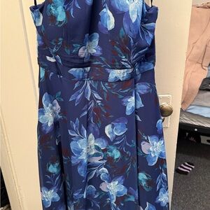 Floral Blue Dress
